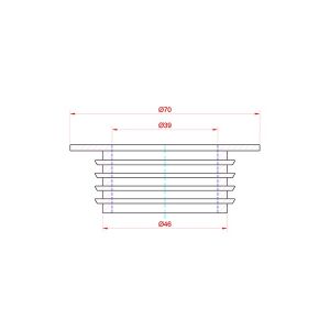 Goma junta Base - Blanca 39 mm