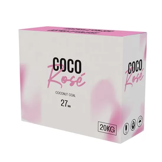 Pack 20Kg Carbon Natural CocoRose 27MM